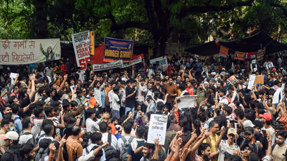 Visuals from ongoing protest in New Delhi (FilePhoto/ANI)