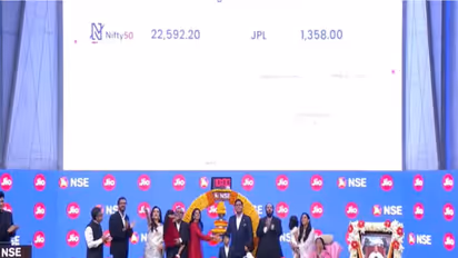 Jio Platforms Bell ringing ceremony (Photo/ANI)