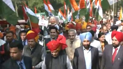 Punjab Governor Gulab Chand Kataria participates in 'Unity March' (Photo/ANI)
