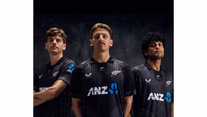 The new NZ ODI kit for India series. (Photo: @blackcapsnz Instagram)