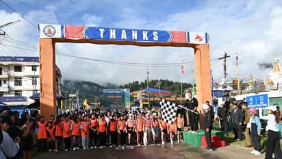 Indian Army organised World Youth Skills Day marathon in Menchuka, Arunachal Pradesh (Photo/Indian Army)