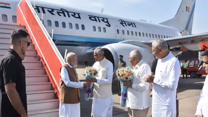 Prime Minister Narendra Modi at Ahmedabad airport (Photo/GujaratCMO)