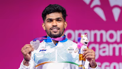 Indian weightlifter Raja Muthupandi. (Photo: X/ @himantabiswa)