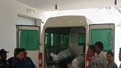 Visuals from outside Civil Hospital (Photo/ANI)