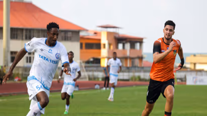 Jamshedpur FC and Inter Kashi in action (Photo: AIFF)