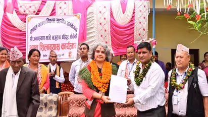 Foundation stone laid for construction of Secondary School with Indian financial assistance (Photo/Indian Embassy in Nepal)