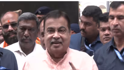 Union Minister Nitin Gadkari after casting his vote in Nagpur (Photo/ANI)