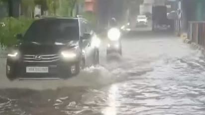 Visuals from the MIDC Service Road, Navi Mumbai (Photo/ANI)