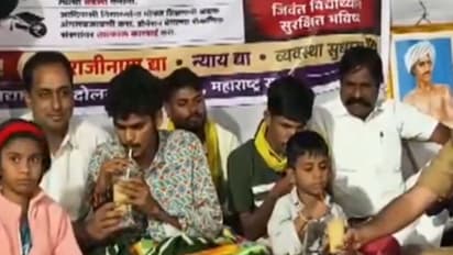Tribal students ends hunger strike (Photo/ANI)