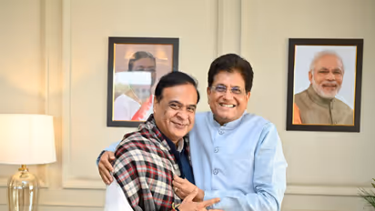 Assam CM Himanta Biswa Sarma and Union Commerce and Industry Minister Piyush Goyal (Photo/X@himantabiswa)