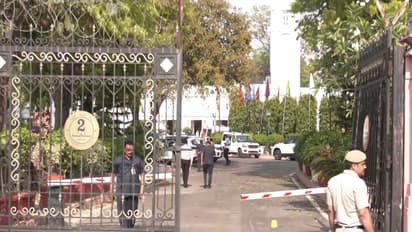 Visual from Delhi Vidhan Sabha following the incident (Photo/ANI)