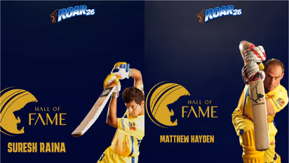 Raina, Hayden becomes 1st inductees in CSK's Hall of Fame. (Photo:X/@ChennaiIPL)