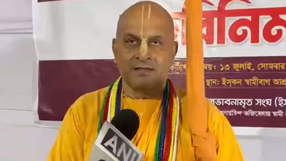 Srimat Bhaktimoy Nitai Swami, General Secretary of ISKCON Bangladesh (Photo/ANI)