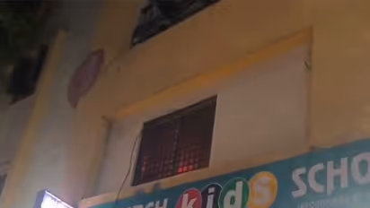 Fire breakout in Hyderabad's playschool (Photo/ANI)