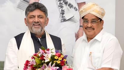 Karnataka CM DK Shivakumar met Union Jal Shakti Minister CR Paatil (Photo/X@DKShivakumar)