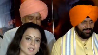Kangana Ranaut, Haryana CM Nayab Singh Saini (Photo/ANI)