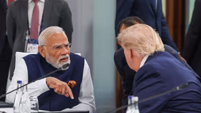 Prime Minister Narendra Modi and US President Donald Trump at the G7 Summit in France. (Photo/@narendramodi)