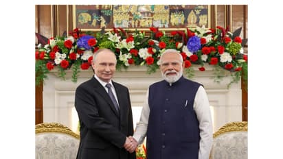  Prime Minister Narendra Modi and Russian President Vladimir Putin (Photo: X@MEAIndia)