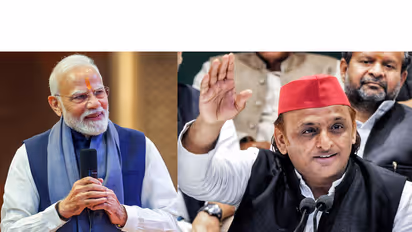 PM Modi and Akhilesh Yadav (File photo/ANI)