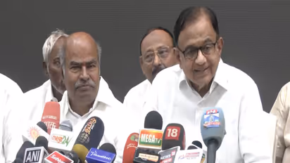 P Chidambaram (File photo/ANI)