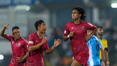 Churchill Brothers players celebrating (Photo: ISL)