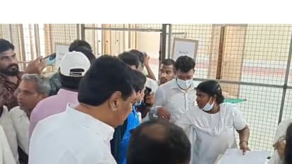 Scenes inside the hospital after the temple stampeded (Photo/ANI)