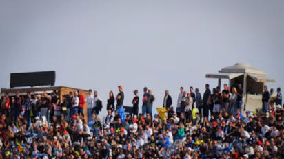 Aprilia Racing's rider Marco Bezzecchi in action during Portuguese GP (Image: MotoGP)