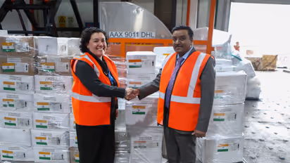 Humanitarian assistance sent by India to Colombia arrives in Bogota. (Photo: X/@IndiaEmbBogota)