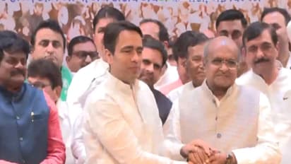 KC Tyagi joins RLD in presence of Jayant Chaudhary in Delhi (Photo/ANI)