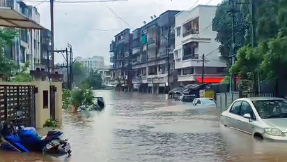 Heavy rain triggers flooding in Valsad as Auranga River overflows (Photo/ANI)