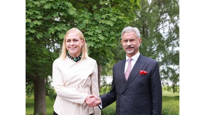 EAM Jaishankar meets Finnish Foreign Minister Elina Valtonen (Photo/X/@DrSJaishankar)
