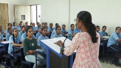 Girls attend classes in upgraded smart classrooms (File Photo/ANI)