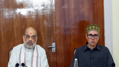 Union Home Minister Amit Shah and Jammu and Kashmir Chief Minister Omar Abdullah (File Photo/ANI)