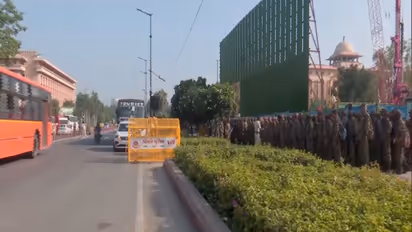 Trafic restrictions in several places ahead of proposed demostration at Jantar Mantar (Photo/ANI)