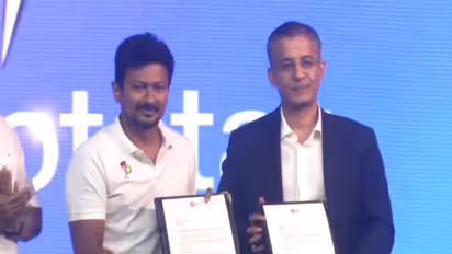 Tamil Nadu Deputy Chief Minister Udhayanidhi Stalin at 'South Unbound' (Photo/ANI)