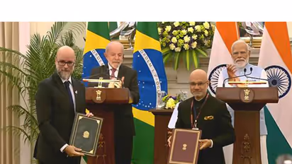 ndia-Brazil exchange MoU in presence of PM Modi and Brazilian President Lula da Silva (Photo/PIB)