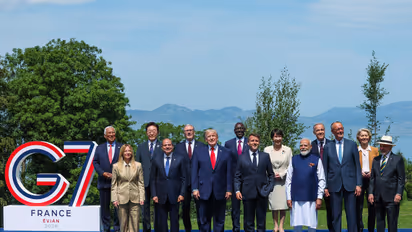Prime Minister Narendra Modi with G7 leaders during the 52nd Summit (Photo/ANI)