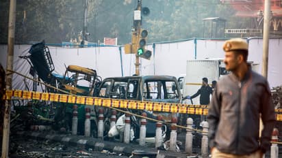 A visual from the site of blast in Delhi (Photo/ANI)