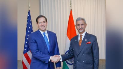 External Affairs Minister S Jaishankar meets United States Secretary of State Marco Rubio on the sidelines of the G7 Foreign Ministers’ Meeting in Niagara. (Photo: X/@DrSJaishankar)