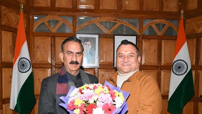 New HPCC Chief Vinay Kumar meets Himachal CM Thakur Sukhvinder Singh Sukhu in Shimla (Photo/CMO)