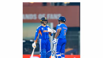 Abhishek Sharma and Sanju Samson. (Photo/ANI)