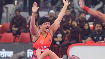 Kajal and Priya Malik in action. (Photo: PWL)