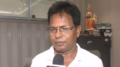 Indian cricketer Richa Ghosh's father Manabendra Ghosh (Photo: ANI)
