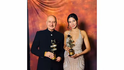 Anupam Kher and Shubhangi Dutt (Photo/AnupamKher)