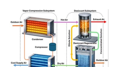 Hybrid air-conditioning concept for high-efficiency cooling (Photo/IIT Delhi Press Release)