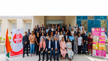 50 officers from 21 countries visit NCB Ahmedabad, exchange insights on drug trafficking, investigation, enforcement (Photo/X@narcoticsbureau)
