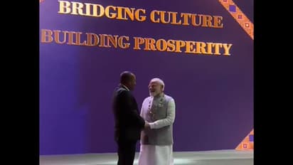 PM Modi being conferred The Great Honor Nishan of Ethiopia (Photo/ANI)