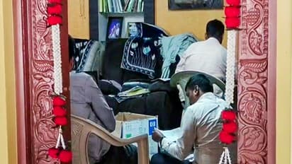 Lokayukta conducts raid in Mandya on Tuesday (Photo/ANI)