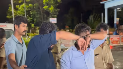 Two accused being taken to police station in Palakkad (Photo/ANI)
