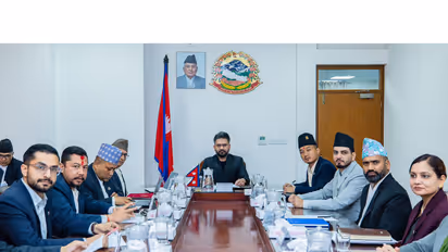 The meeting of the Council of Ministers held at the Office of the Prime Minister in Kathmandu (Photo/NepalPMO)